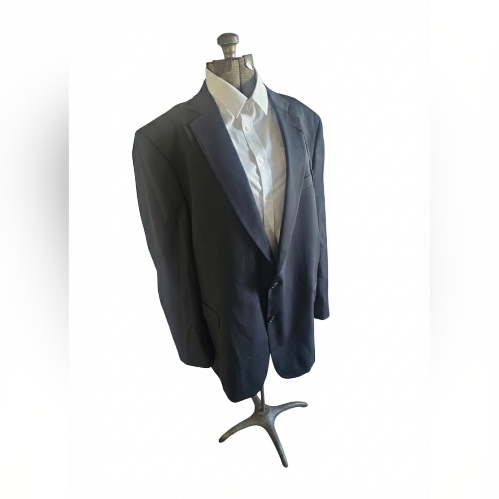 Stafford Men's Dark Blazer 52L - Picture 2 of 7